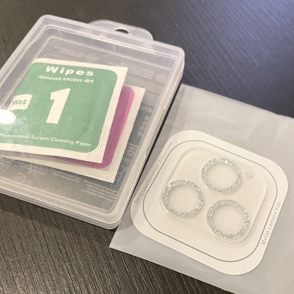 Glitter Full Cover Camera Lens Protector - Picture 2 of 5